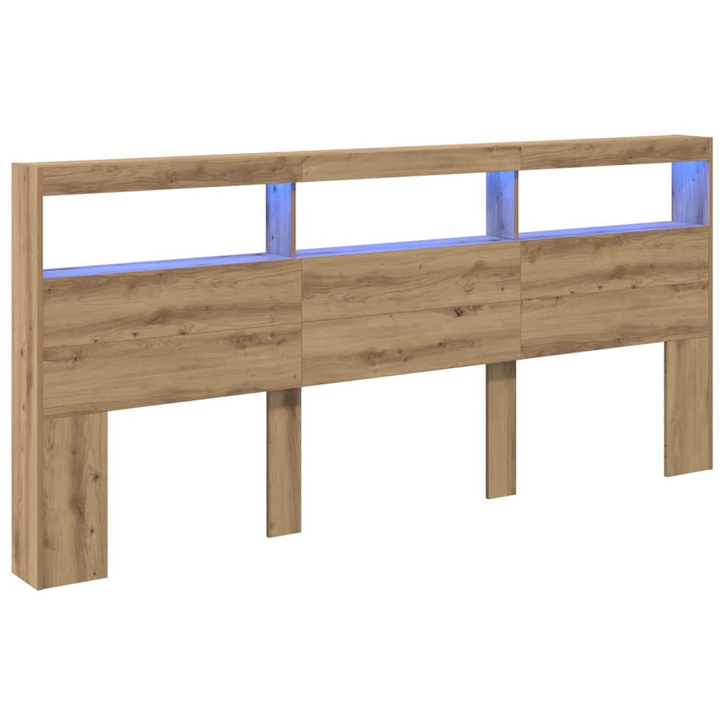 Hovedgærde Artisan Egetræ 220 x 17 x 102 cm Konstrueret træ