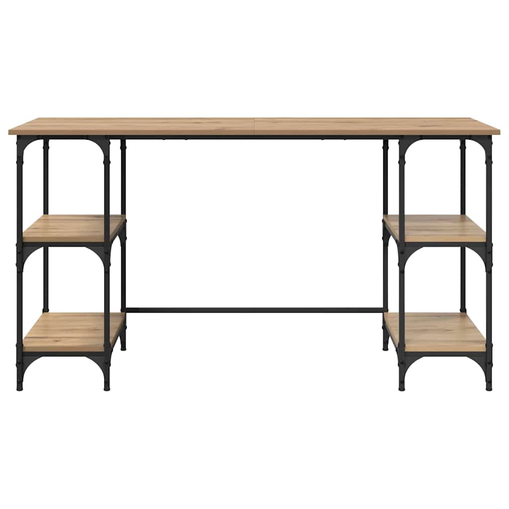Bord Artisan Egetræ Konstrueret træ 140 x 50 x 75 cm
