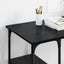 Bord med hylde Sort eg 140 x 50 x 75 cm Konstrueret træ
