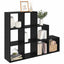 Rumdivider boghylde Sort eg 137,5 x 29 x 103,5 cm