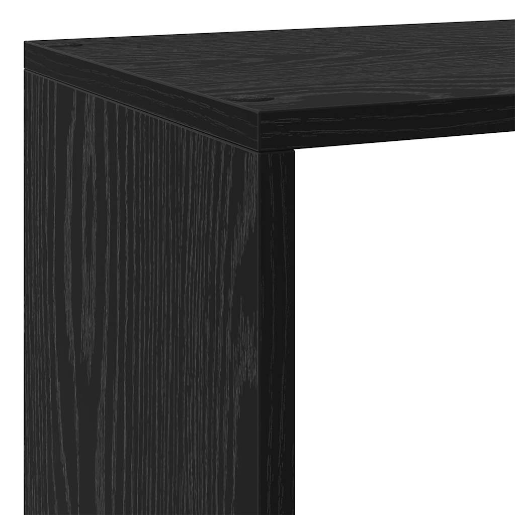 Rumdivider boghylde Sort eg 143,5 x 29 x 143,5 cm