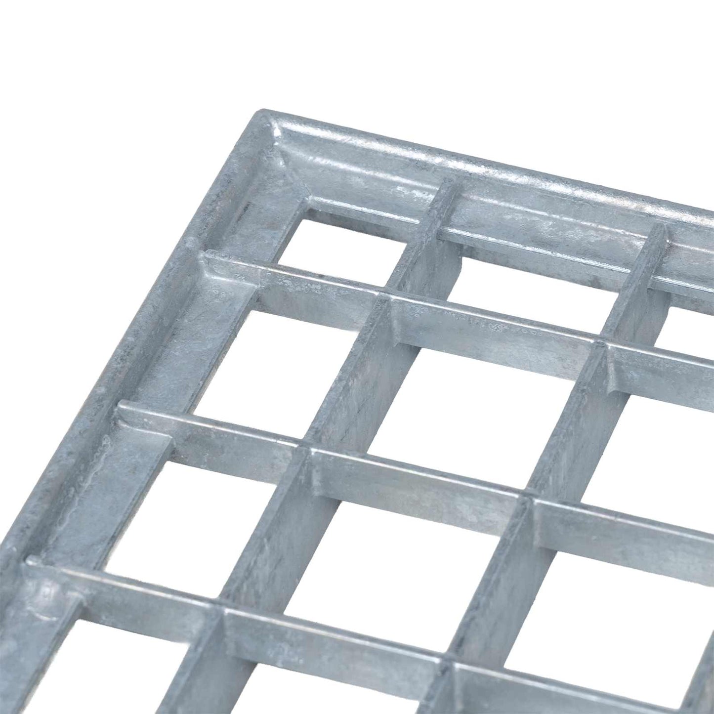 Gitter Sølv 40 x 40 x 2 cm Hot-Dip Galvaniseret Stål