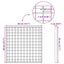 Gitter Sølv 40 x 40 x 2 cm Hot-Dip Galvaniseret Stål