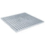 Gitter Sølv 50 x 50 x 2 cm Hot-Dip Galvaniseret Stål