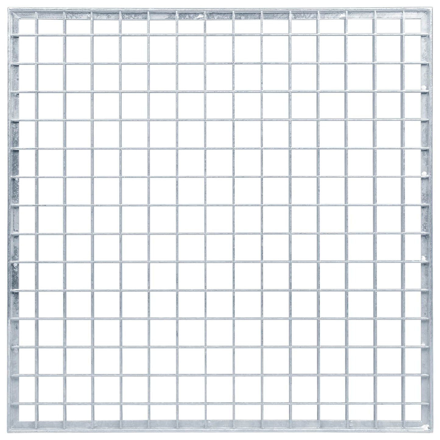 Gitter Sølv 50 x 50 x 2 cm Hot-Dip Galvaniseret Stål