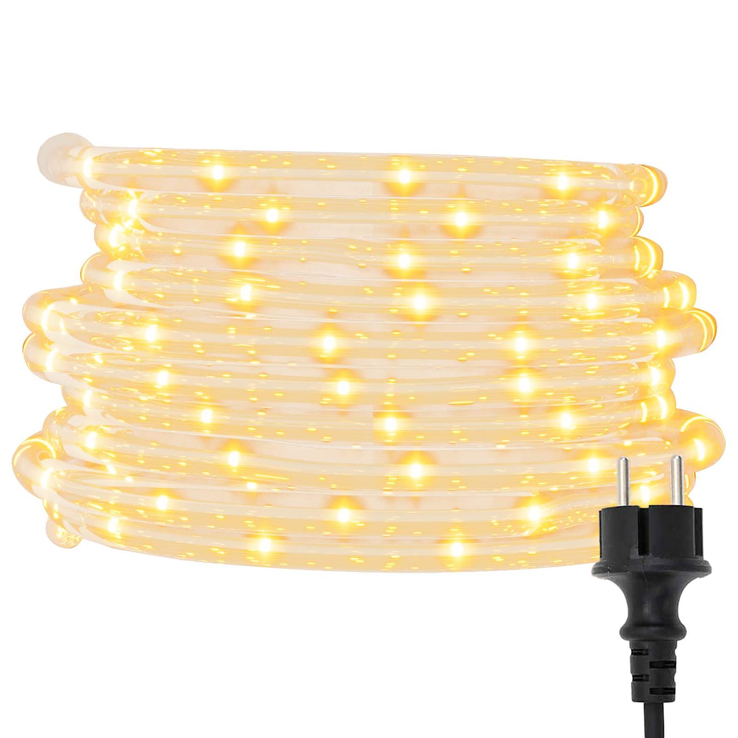Sejllys med reblys Varm hvid 100 m PVC