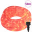 Sejllys med reblys Rød 50 m PVC