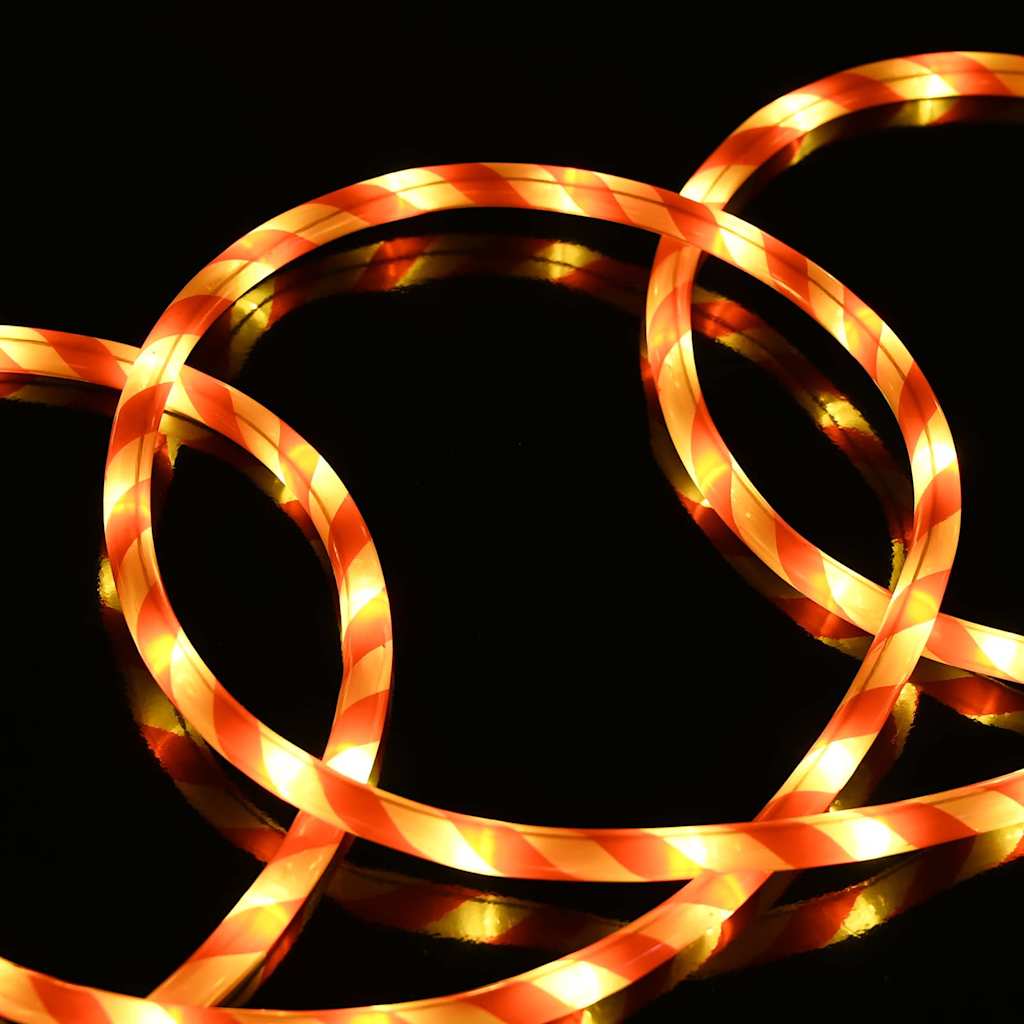 Sejllys med reblys Varm hvid 10 m PVC