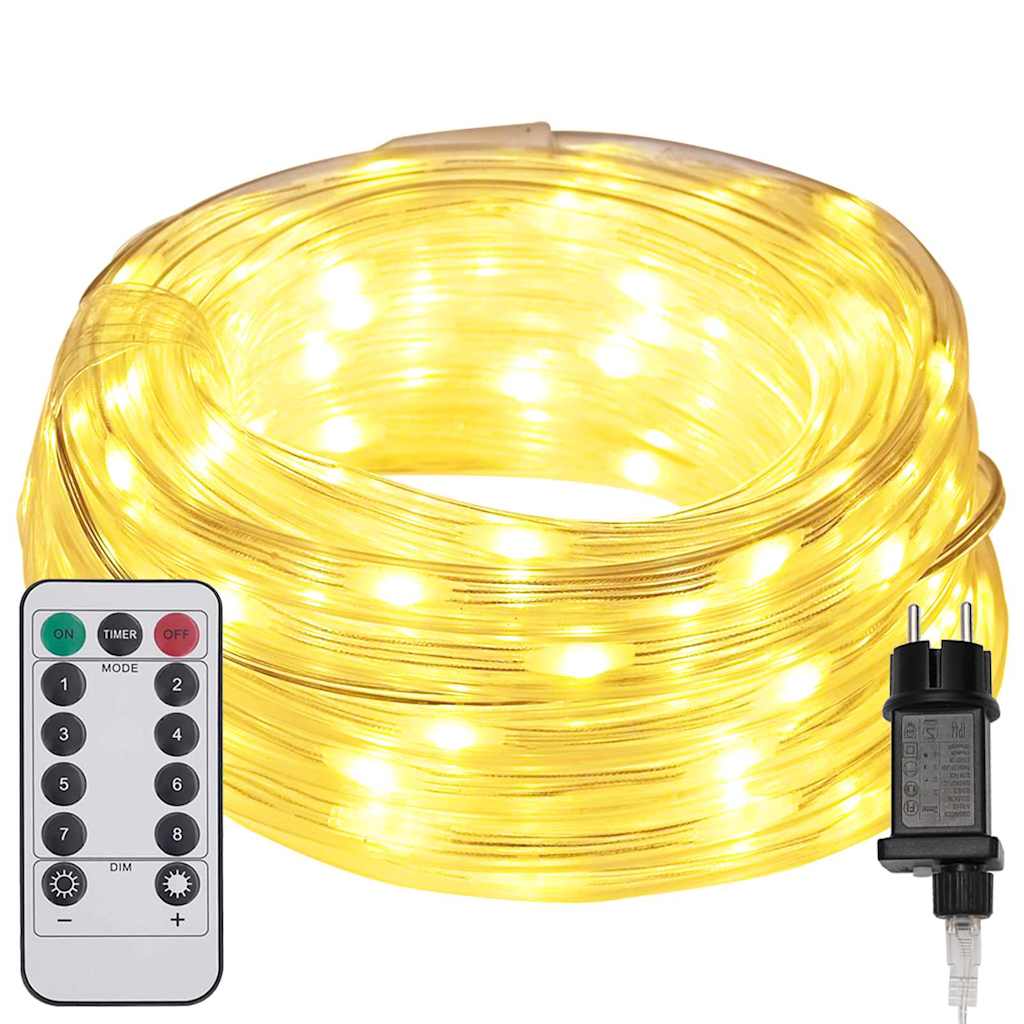 Sejllys med 1200 LED'er Varm hvid 50 m PVC