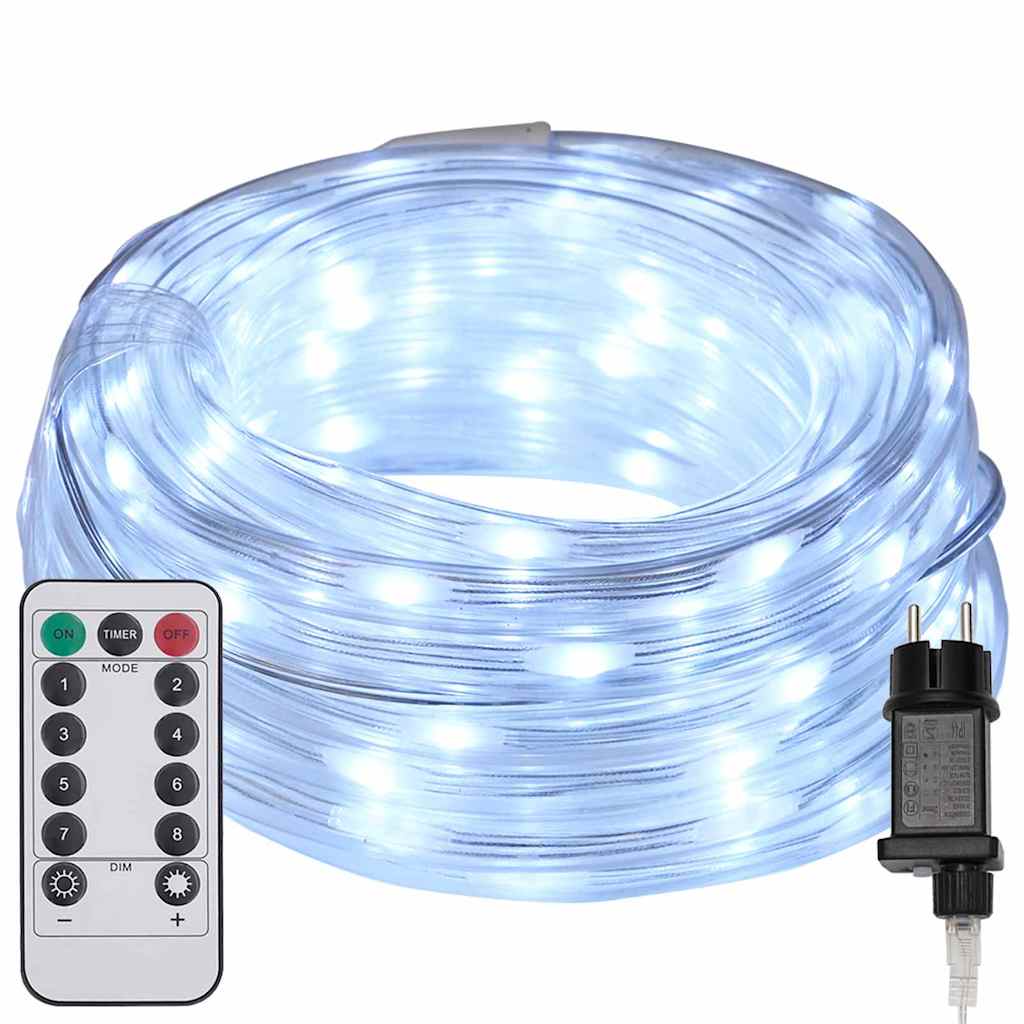 Sejllys med 240 LED'er Kold Hvid 10 m PVC