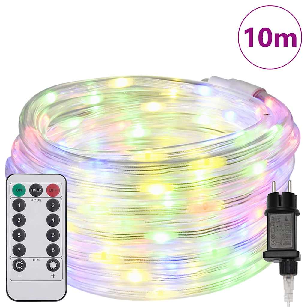 Sejllys med 240 LED'er Flerfarvet 10 m PVC