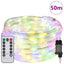 Sejllys med 1200 LED'er Flerfarvet 50 m PVC