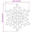 Juletarget med 156 LED'er Blå 55,5 x 55,5 x 0,75 cm PVC