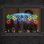 Jule Stjerne med 432 LED'er Flerfarvet 182 x 58 cm PVC