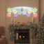 Jule Stjerne med 432 LED'er Flerfarvet 182 x 58 cm PVC
