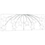 Jule Stjerne med 432 LED'er Flerfarvet 182 x 58 cm PVC