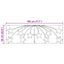 Jule Stjerne med 432 LED'er Flerfarvet 182 x 58 cm PVC
