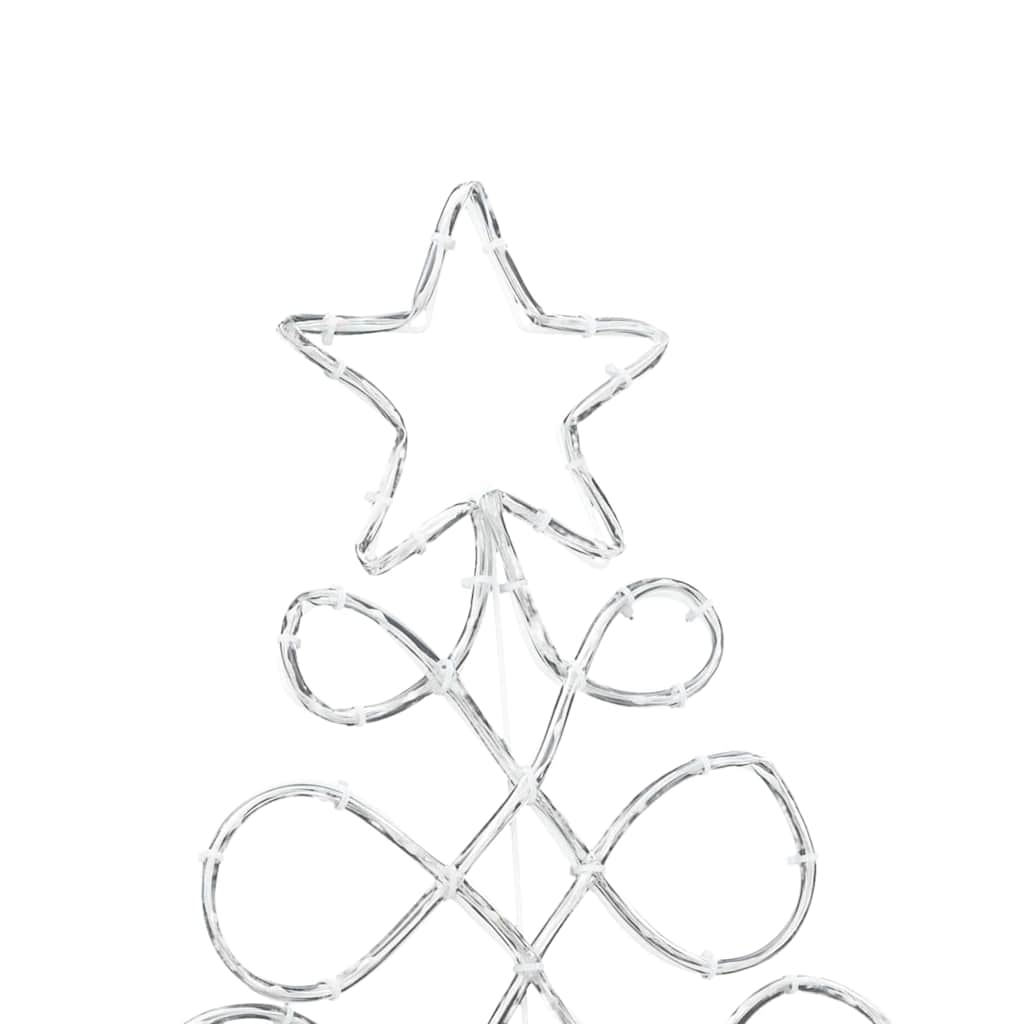 Lys i form af et juletre Flerfarvet 78 x 58 cm PVC