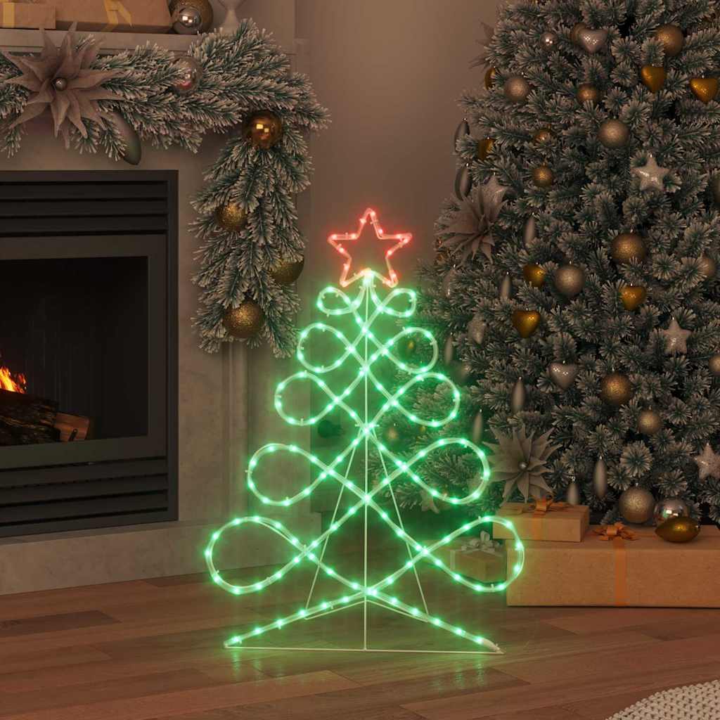 Lys i form af et juletre Flerfarvet 78 x 58 cm PVC