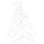 Lys i form af et juletre Flerfarvet 78 x 58 cm PVC
