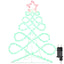 Lys i form af et juletre Flerfarvet 78 x 58 cm PVC