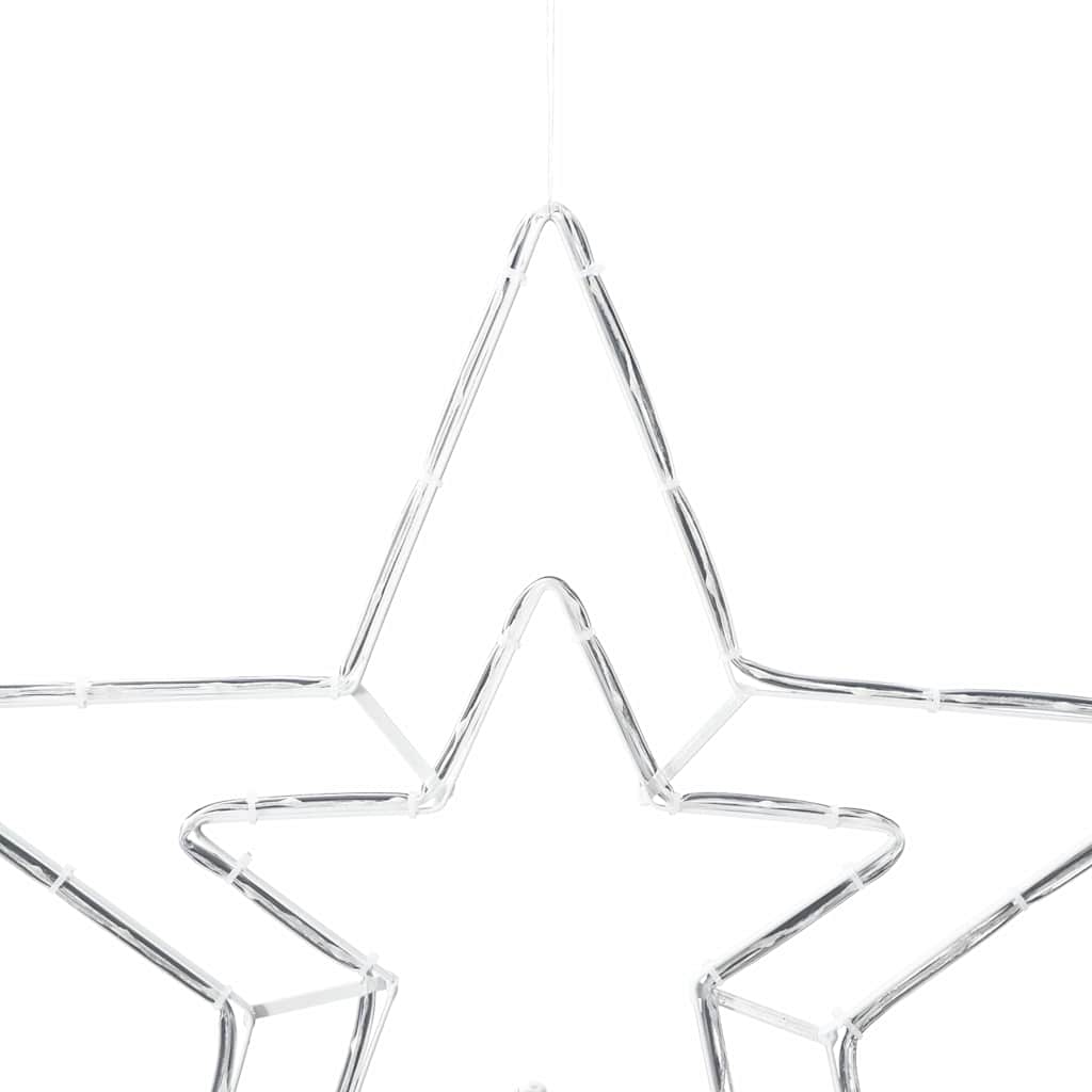 Julestrjerne med 72 LED'er Kold Hvid 51,5 x 50 x 0,65 cm Jern