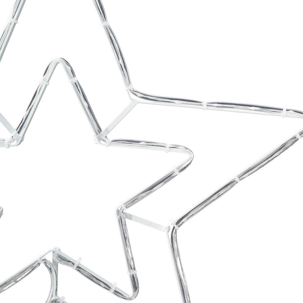 Julestrjerne med 72 LED'er Kold Hvid 51,5 x 50 x 0,65 cm Jern