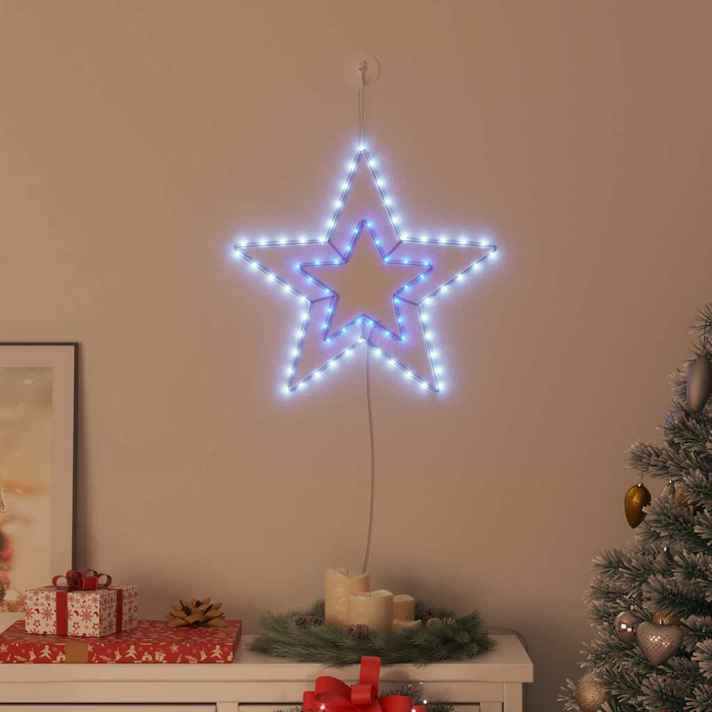 Julestrjerne med 72 LED'er Kold Hvid 51,5 x 50 x 0,65 cm Jern