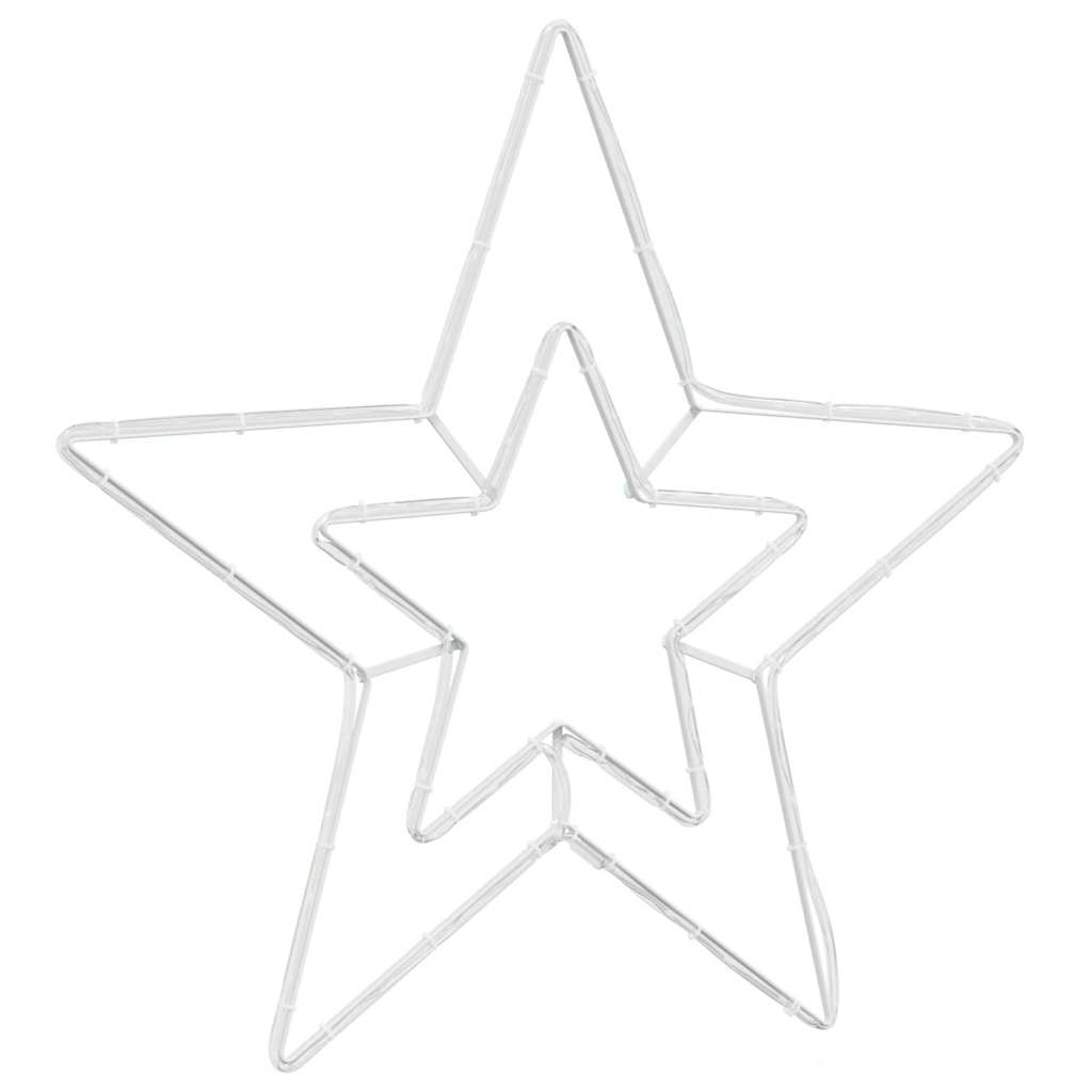 Julestrjerne med 72 LED'er Kold Hvid 51,5 x 50 x 0,65 cm Jern
