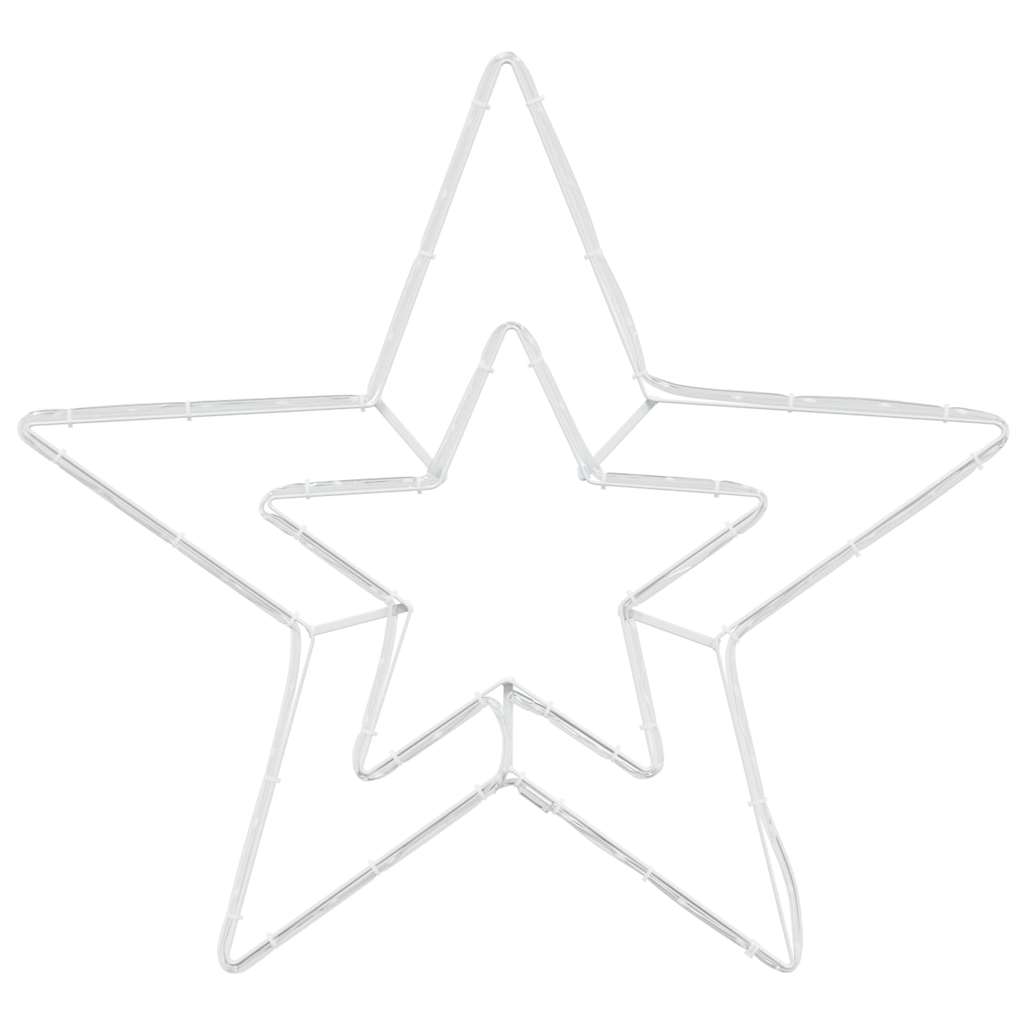 Julestrjerne med 72 LED'er Kold Hvid 51,5 x 50 x 0,65 cm Jern