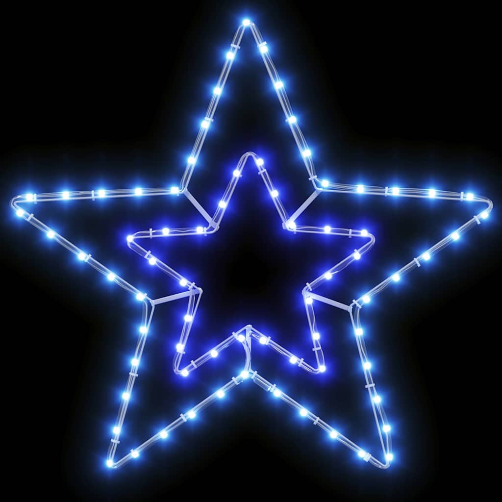 Julestrjerne med 72 LED'er Kold Hvid 51,5 x 50 x 0,65 cm Jern
