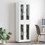 Highboard med dør FLORIN Hvid 60 x 35 x 182 cm Konstrueret træ