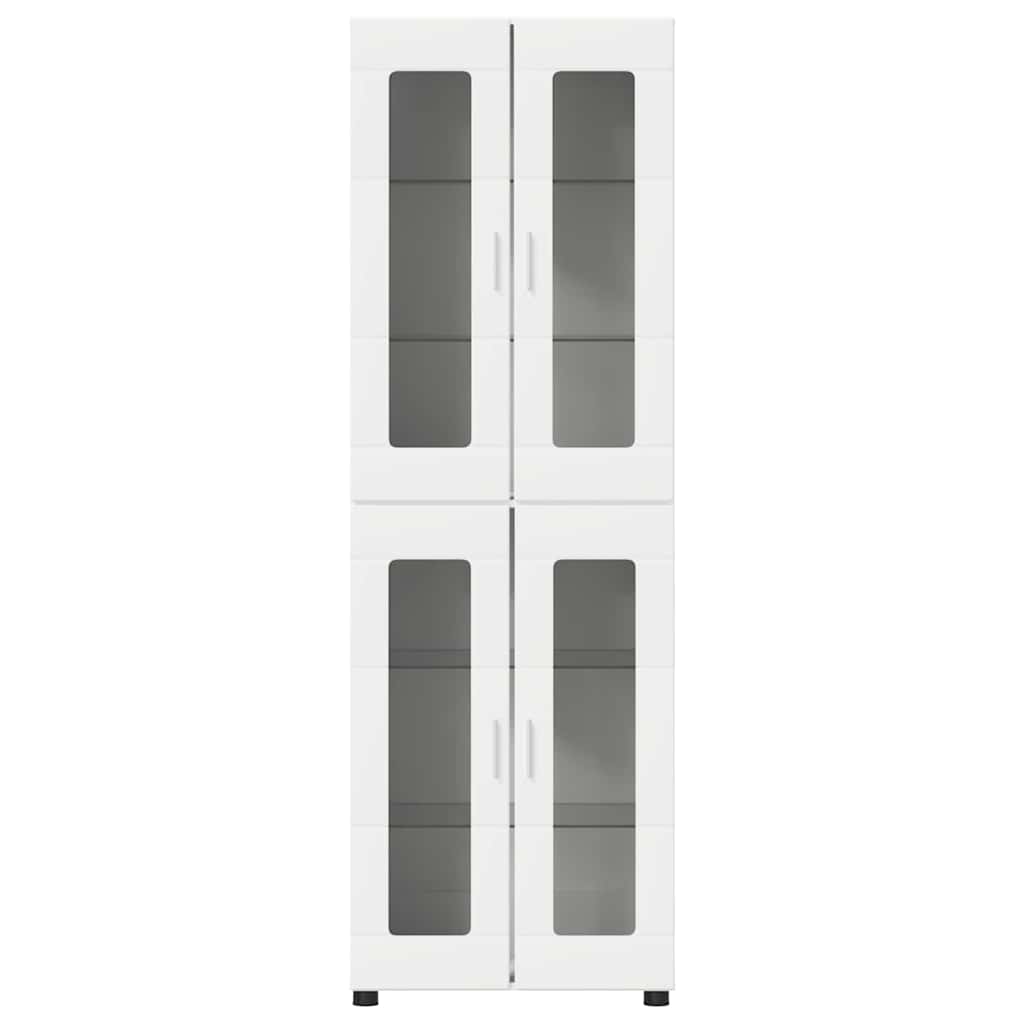Highboard med dør FLORIN Hvid 60 x 35 x 182 cm Konstrueret træ