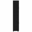 Highboard med dør FLORIN Sort 60 x 35 x 182 cm Konstrueret træ