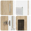 Highboard FLORIN Sonoma eg 60 x 35 x 182 cm Konstrueret træ