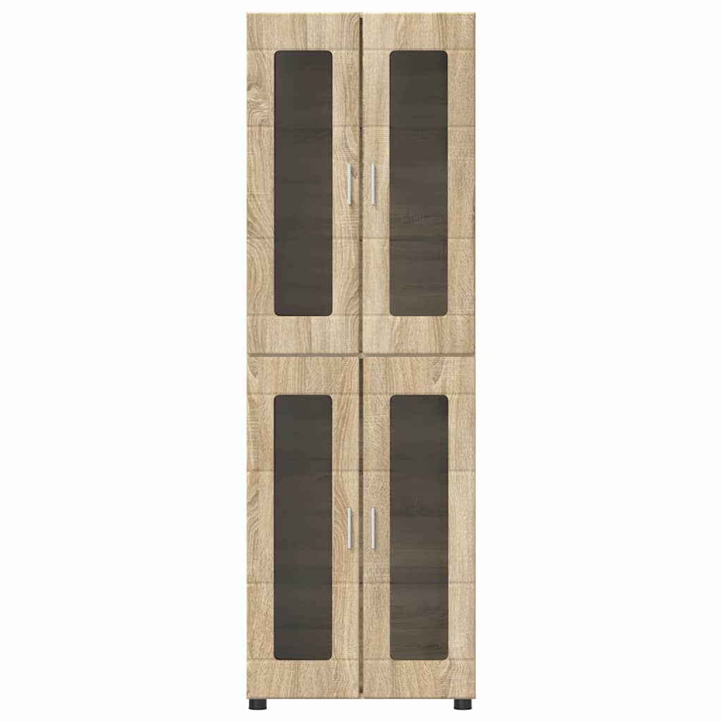 Highboard FLORIN Sonoma eg 60 x 35 x 182 cm Konstrueret træ