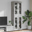 Highboard FLORIN Beton Grå 60 x 35 x 182 cm Konstrueret træ