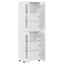 Highboard med hylde FLORIN Høj gloss hvid 60 x 35 x 182 cm