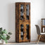Highboard FLORIN Røget eg 60 x 35 x 182 cm Konstrueret træ