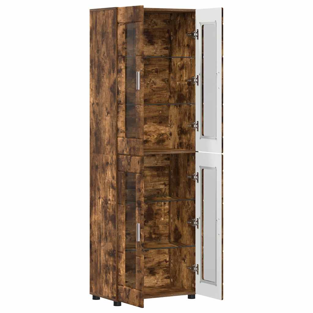 Highboard FLORIN Røget eg 60 x 35 x 182 cm Konstrueret træ