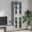 Highboard FLORIN Grå Sonoma 60 x 35 x 182 cm Konstrueret træ