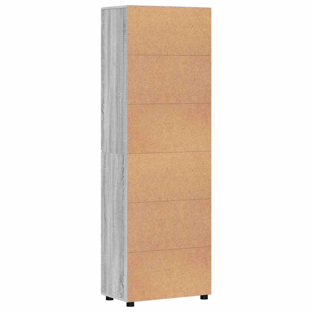 Highboard FLORIN Grå Sonoma 60 x 35 x 182 cm Konstrueret træ