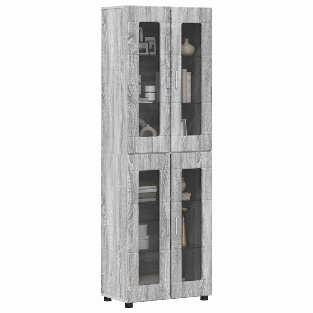 Highboard FLORIN Grå Sonoma 60 x 35 x 182 cm Konstrueret træ