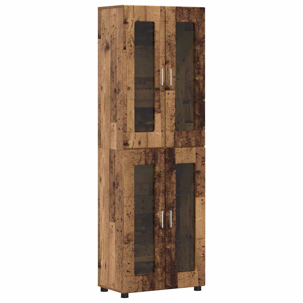 Highboard FLORIN Gammelt træ 60 x 35 x 182 cm Konstrueret træ