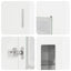 Highboard med dør FLORIN Hvid 60 x 35 x 182 cm Konstrueret træ