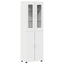 Highboard med dør FLORIN Hvid 60 x 35 x 182 cm Konstrueret træ