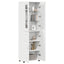 Highboard med dør FLORIN Hvid 60 x 35 x 182 cm Konstrueret træ