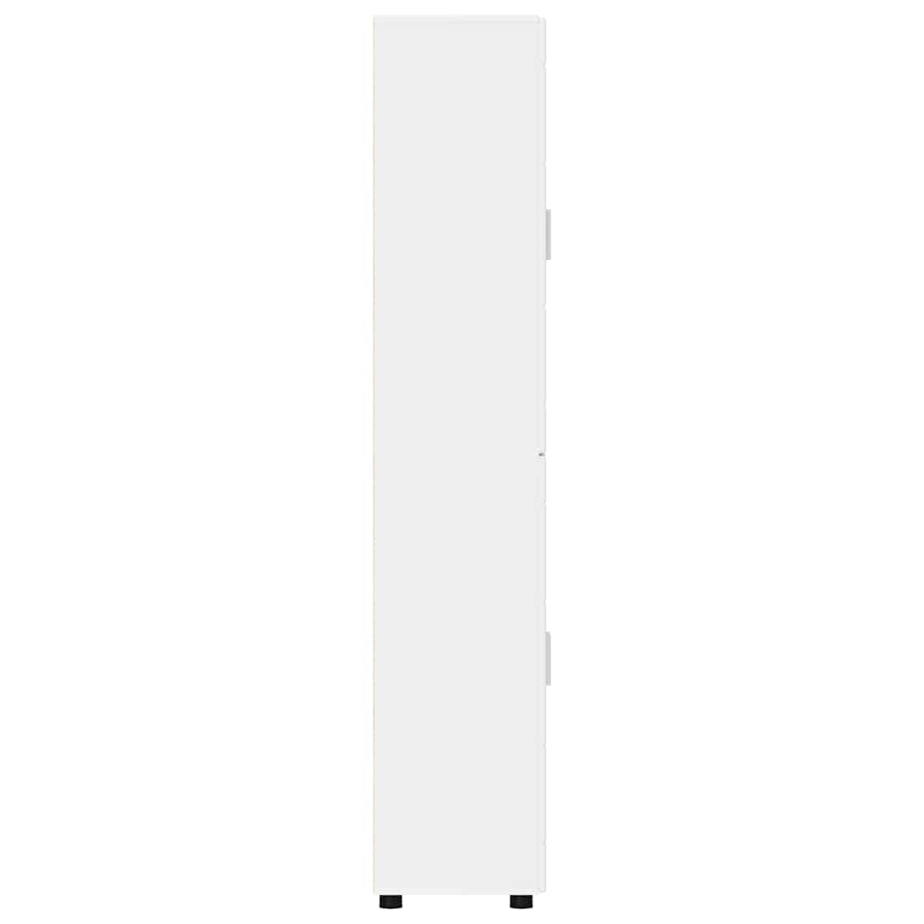 Highboard med dør FLORIN Hvid 60 x 35 x 182 cm Konstrueret træ