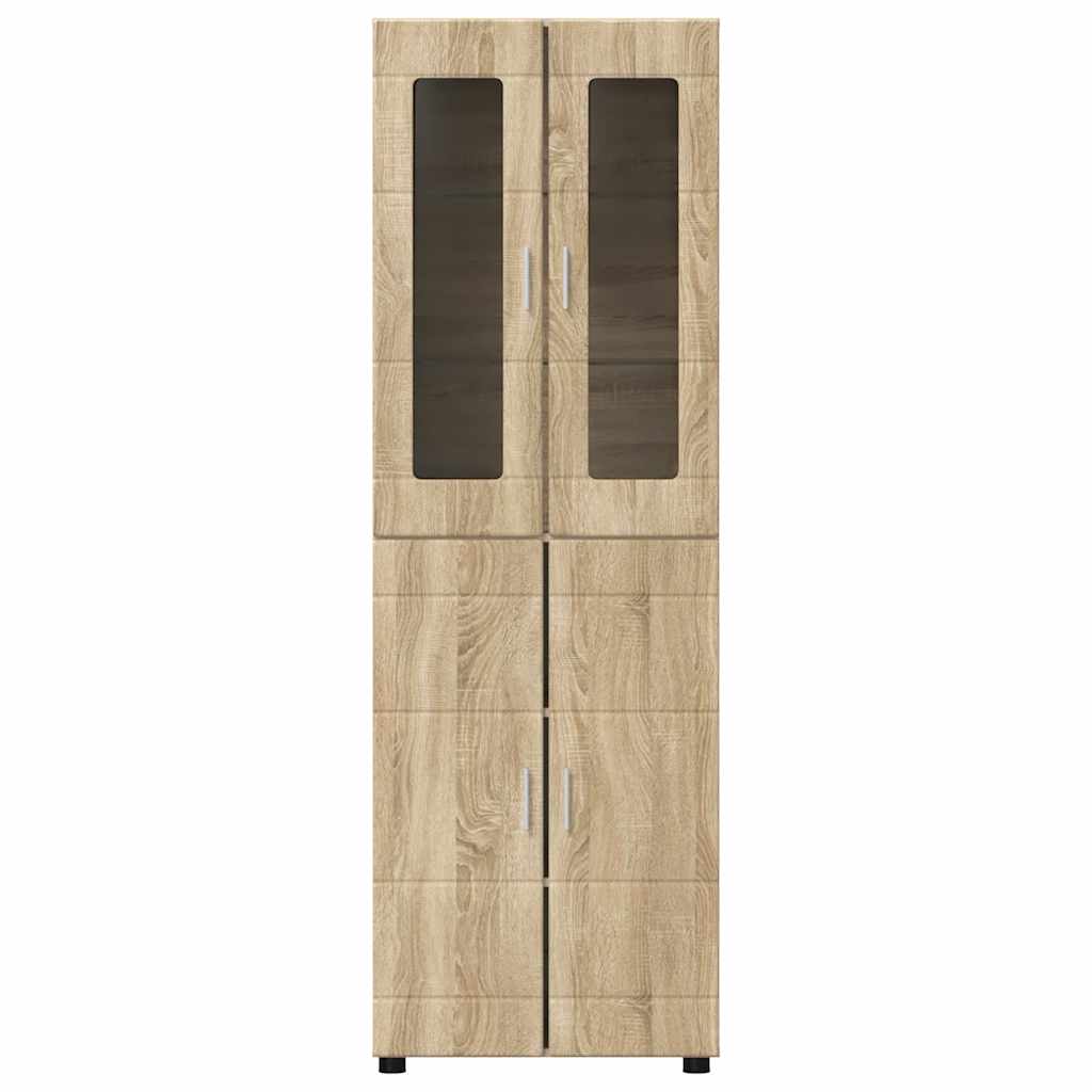 Highboard FLORIN Sonoma eg 60 x 35 x 182 cm Konstrueret træ