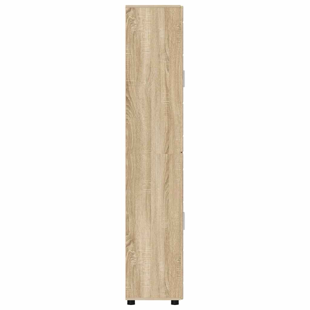 Highboard FLORIN Sonoma eg 60 x 35 x 182 cm Konstrueret træ
